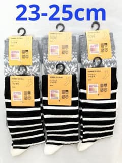 23-25cm×6足　ユニクロ　ヒートテックソックス