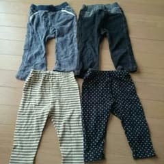 ☆ユニクロ 80size パンツ４枚セット☆のサムネイル