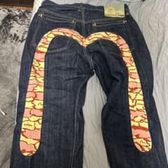 EVISU デニムパンツ 34x31 カモフラペイント EVISU デニムパンツ 34x31 カモフラペイント - メルカリ