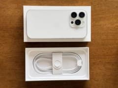 [iPhone 16 Pro] 본체 화이트 티타늄 상자 · 충전 케이블 있음