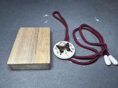 ループタイ　極上　天然素材　アンティーク　骨董　飾り物　古美術品　 細密細工