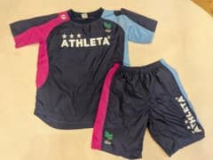 ATHLETA ピステ上下 M ネイビー/ピンクのサムネイル