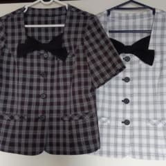 事務服 オーバーブラウス2枚セットのサムネイル
