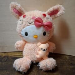 中古 ハローキティブルブルマスコット ぬいぐるみ 2004年 平成レトロ