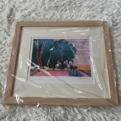ポール・ギヤマン 「朝焼けの乗馬」 オリジナル・リトグラフ風景版画 ポール・ギヤマン 「朝焼けの乗馬」 オリジナル・リトグラフ風景版画