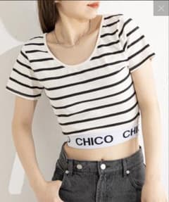 CHICO 裾ロゴクルーネックチビTのサムネイル