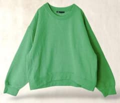 ZARA トレーナー　スウェット　グリーンのサムネイル