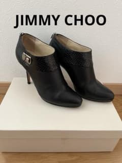 【値下げ】JIMMY CHOO ブラック ブーティ 高ヒールのサムネイル