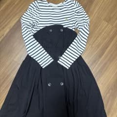 kate spade NEW YORK ボーダー ワンピース 140 - メルカリ