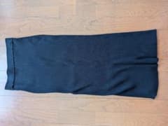 AZUL BY MOUSSY リブニットロングスカート ブラック Sのサムネイル