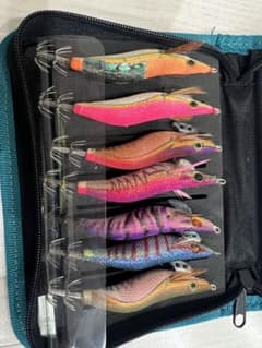 エギ・餌木 38個セット ファスナー付きケース エギ・餌木 38個セット ファスナー付きケース