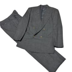 RING JACKET リングヂャケット イタリア生地 ダブル スーツ グレー