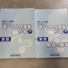 【平成29年度】週テスト問題集 5年 下 算数のサムネイル