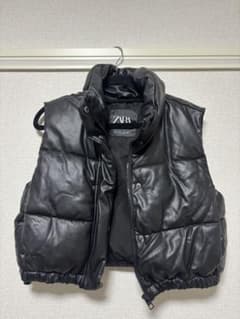 リ*ナ様 サ*ク様 ZARA レザー ベスト ダウン ショート丈のサムネイル