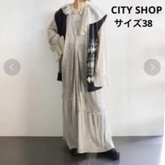 CITY SHOP ラメプリーツ ロングワンピース 長袖