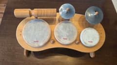 Rhythm Wooden Drum Set, Percussion Instrument for Kids
