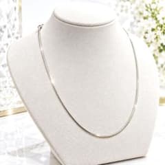 ◎Precious Metal Pure Gold 750 (K18WG) ITALY Omega Necklace 10g Jewelry