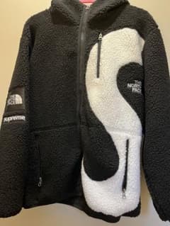 Supreme THE NORTH FACE フリースジャケット 黒と白のサムネイル