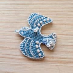 ⑫49ミナペルホネン　ハンドメイド　ブローチアクセサリー a191 ミナペルホネンブローチハンドメイドアクセサリー - メルカリ