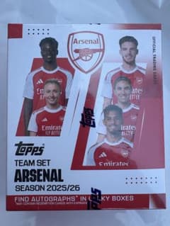 Topps arsenal team set 2025/26 未開封のサムネイル