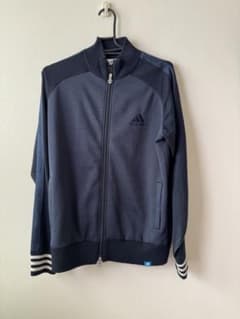 adidas ネイビー ジップアップジャケットのサムネイル