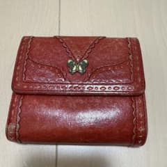 し*ん様 ANNA SUI アナスイ 三つ折り 財布 がま口 蝶 バタフライ レ