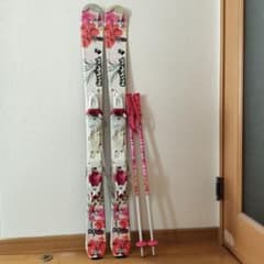 Rossignol Fun Girl スキー板（110cm） ポール付 - メルカリ