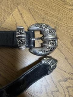 シルバーホース　ブラックレザーベルトのサムネイル