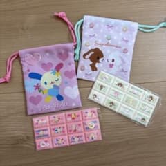 サンリオ 巾着袋 シールセット ウサハナ シュガーバニーズのサムネイル