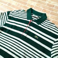 レア　LACOSTE　ラコステ　ポロシャツ　70s　80s　フランス製　M 70s 80s ラコステ フランス製 鹿の子 ポロシャツ イエロー