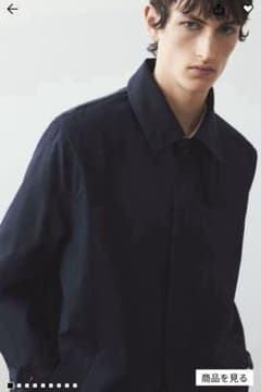 H&M エイチアンドエム レギュラーフィット カーコート ベージュ Lのサムネイル