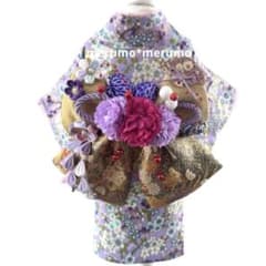 犬服 ハンドメイド着物 Sサイズ 花柄 パープル 梅 - メルカリ