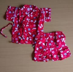 子供服 甚平 浴衣 サイズ90㎝ うさぎ柄 上下セットのサムネイル