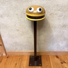 宝物！ ハンバーガーパッチ 本物 看板 スツール マクドナルド アメトイ 