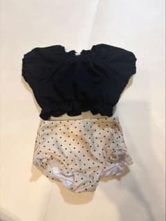 【女の子用】水着 ドット柄 （95cm）のサムネイル