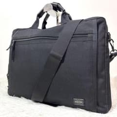 未使用級✨ポーター クリップ 2WAY ブリーフケース マチ拡張　A4可　黒 美品✨ポーター クリップ 2wayビジネスバッグ 黒 A4 PC可 マチ拡張