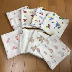 hinie ガーゼハンカチ 8枚セット