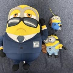 미니언 슈트 봉제인형 대(20cm 정도), 소 2개