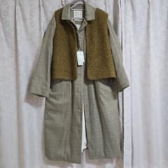 お値下げ交渉承りますcゆべしコラボベスト＆コーチェック柄ロング 