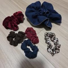 ヘアゴム シュシュ 6点セットのサムネイル