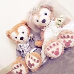 ダッフィーシェリーメイ 結婚式 衣装 ぬいぐるみ付きのサムネイル