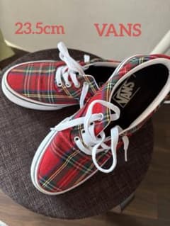 VANS レッド チェック柄 スニーカー US 5Hのサムネイル