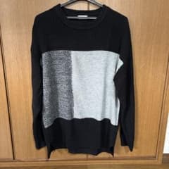 BROWNY ブロックカラーニットセーター Mサイズのサムネイル