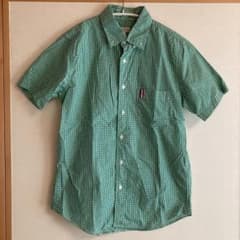 ナノ　ユニバース　半袖シャツ チェックシャツ　Sのサムネイル