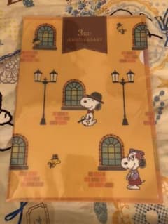 スヌーピー茶屋　小樽店限定　三周年記念ノベルティのサムネイル