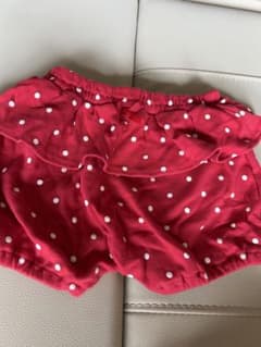 【美品】Disney baby ドット柄 フリル ショートパンツ 80cmのサムネイル