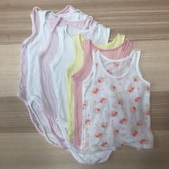 [80]エアリズムロンパース4枚コットンメッシュタンクトップ3枚まとめセットのサムネイル