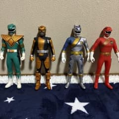 戦隊ヒーロー ソフビ フィギュア 4体セットのサムネイル