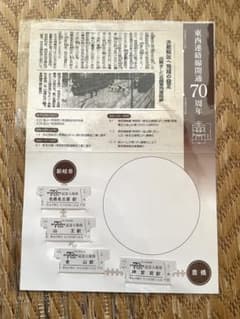 名鉄 東西連絡線開通70周年記念入場券のサムネイル