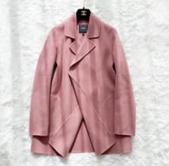 Theory カシミヤ混ダブルフェイスコート ダスティピンク S 定価7.5万